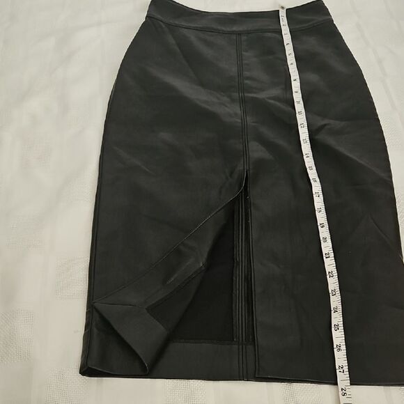 Babaton Black Midi Pencil Skirt with Slit - Picture 8 of 16